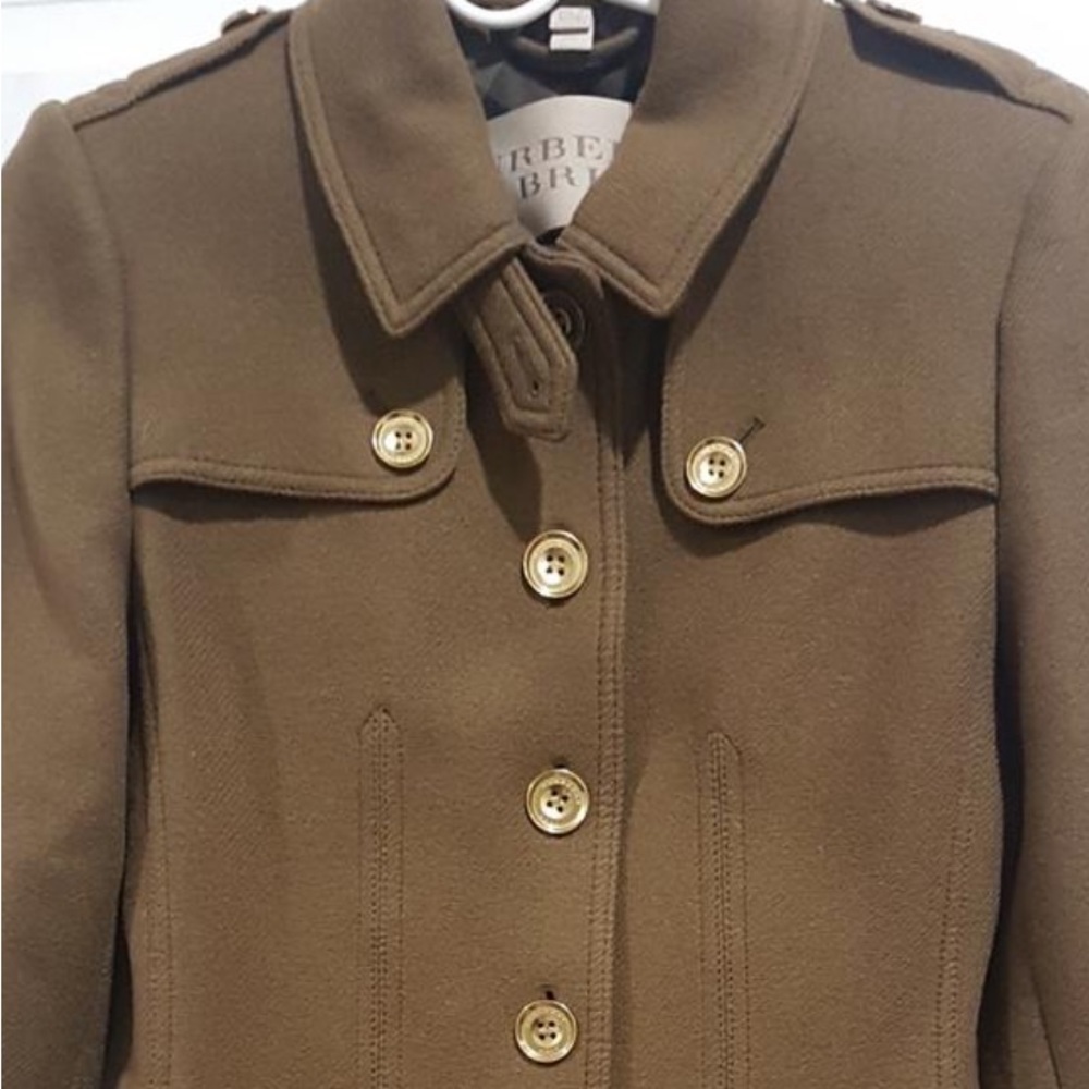 Burberry Brit Olive Green Coat